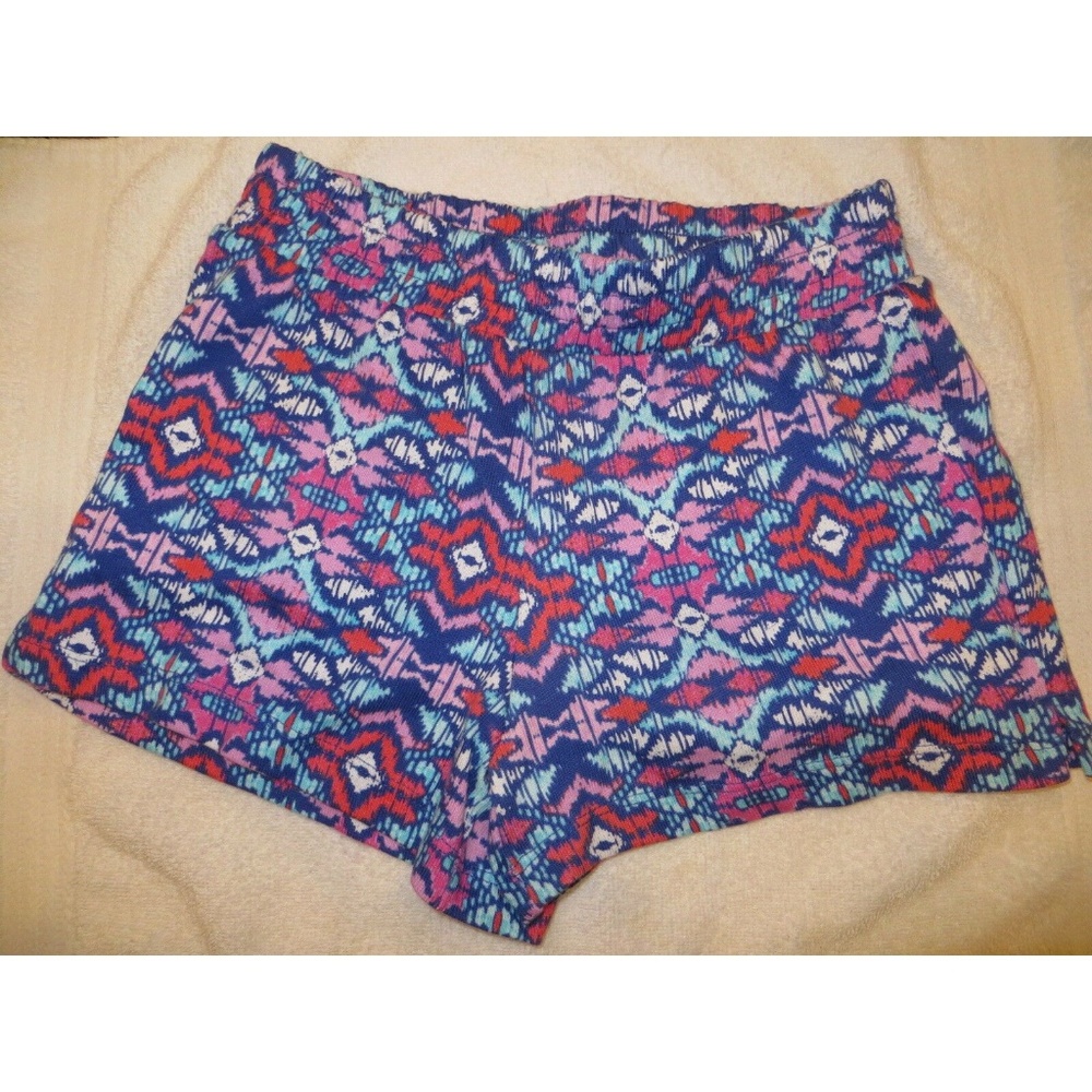 Gymboree Mix N Match Blue Aztec Print Knit Shorts - Picture 1 of 1